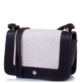 Женская мини-сумка из кожезаменителя AMELIE GALANTI (АМЕЛИ ГАЛАНТИ) A1410190-white-black
