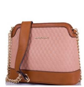 Женская мини-сумка из кожезаменителя AMELIE GALANTI (АМЕЛИ ГАЛАНТИ) A981090-pink