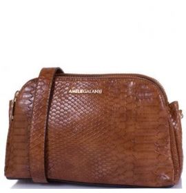 Женская мини-сумка из кожезаменителя AMELIE GALANTI (АМЕЛИ ГАЛАНТИ) A991316-brown