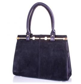 Женская сумка из кожезаменителя и натуральной замши ANNA&LI (АННА И ЛИ) TU14658-blue