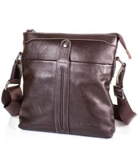 Мужская кожаная сумка-планшет TOFIONNO (ТОФИОННО) TU619-320-brown
