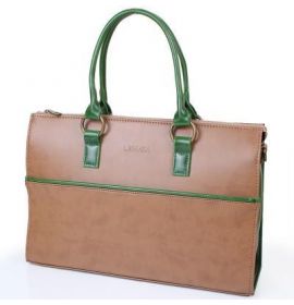Женская сумка из ожезаменителя LASKARA (ЛАСКАРА) LK10199-taupe-green