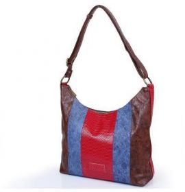 Женская сумка из кожезаменителя LASKARA (ЛАСКАРА) LK10187-brown