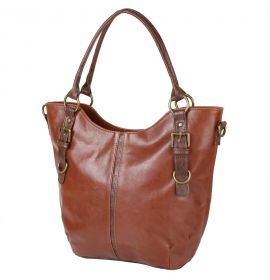 Сумка повседневная (шоппер) Laskara Женская сумка из качественного кожезаменителя LASKARA (ЛАСКАРА) LK10186-brown