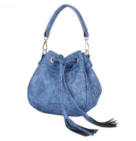Саквояж (ридикюль) Laskara Женская сумка из качественного кожезаменителя LASKARA (ЛАСКАРА) LK10195-denim-blue