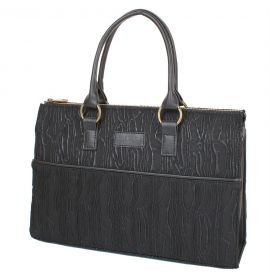 Сумка деловая Laskara Женская сумка из качественного кожезаменителя LASKARA (ЛАСКАРА) LK10199-black-wood
