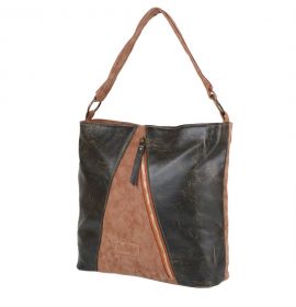 Сумка повседневная (шоппер) Laskara Женская сумка из качественного кожезаменителя LASKARA (ЛАСКАРА) LK10203-choco-camel