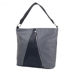 Сумка повседневная (шоппер) Laskara Женская сумка из качественного кожезаменителя LASKARA (ЛАСКАРА) LK10203-grey-navy