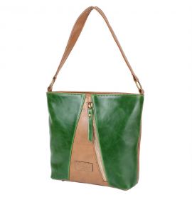 Сумка повседневная (шоппер) Laskara Женская сумка из качественного кожезаменителя LASKARA (ЛАСКАРА) LK10204-green-taupe