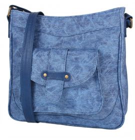 Сумка-планшет Laskara Женская сумка из качественного кожезаменителя LASKARA (ЛАСКАРА) LK10207-denim-blue