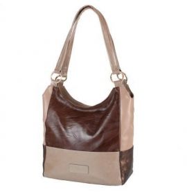 Сумка повседневная (шоппер) Laskara Женская кожаная сумка LASKARA (ЛАСКАРА) LK-DD212-brown-taupe-beig