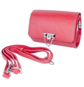 Женская мини-сумка кожаная красная BV 0005