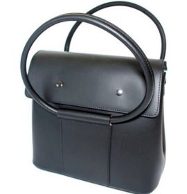 Итальянская кожаная женская сумка черная BD 5426