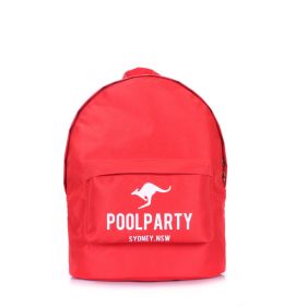 Рюкзак молодежный красный POOLPARTY