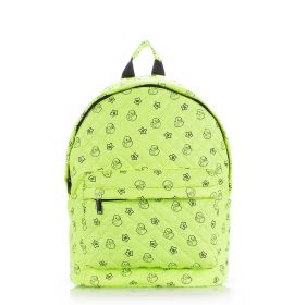 Рюкзак стеганый зеленый с уточками 