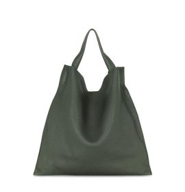 Зеленая кожаная женская сумка Bohemia