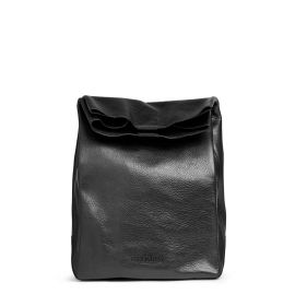 Кожаная сумка-клатч черная 