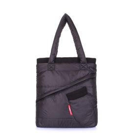 Стеганая сумка с рукавичкой черная POOLPARTY Mitten