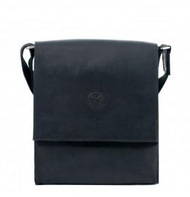 Мужская сумка планшет кожаная черная VS 220