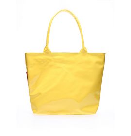 Лаковая женская сумка желтая POOLPARTY