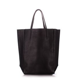 Кожаная женская сумка черная POOLPARTY BigSoho