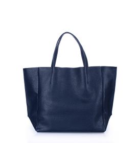 Кожаная женская сумка синяя POOLPARTY Soho