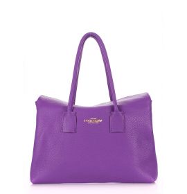 Кожаная женская сумка фиолетовая POOLPARTY Sense