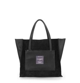 Черная кожаная женская сумка POOLPARTY Soho